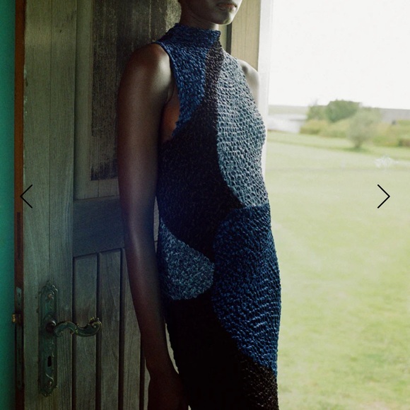 Sea velvet dress - Picture 4 of 4